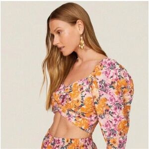 Something Navy crop top